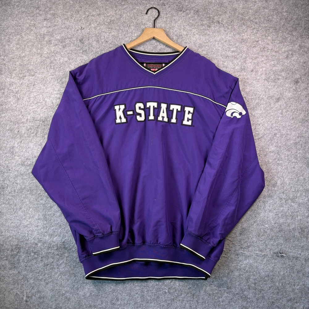 K-State Purple Windbreaker Pullover Jacket
